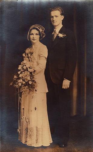 Ross and Landers Wedding photo, 1932