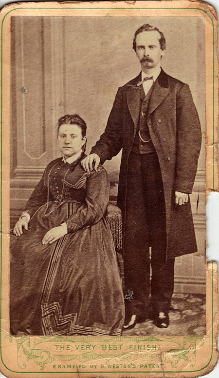 Christina and John E. Slinkey, 1860s?