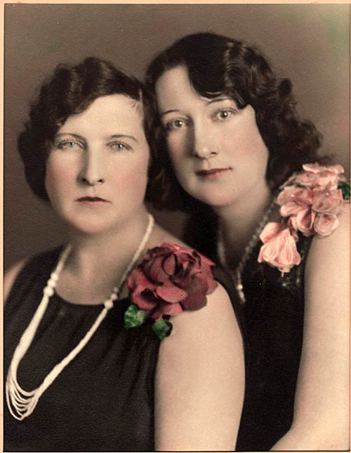 Ethel Neate Slinkey and Iris Neate Markstrom, circa 1930